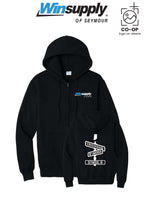 Port & Co™ Core Fleece Full-Zip Hooded Sweatshirt - Winsupply of Seymour IN