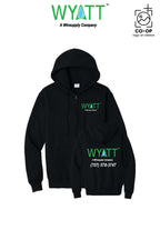 Port & Co™ Core Fleece Full-Zip Hooded Sweatshirt - Wyatt Irrigation of Santa Rosa