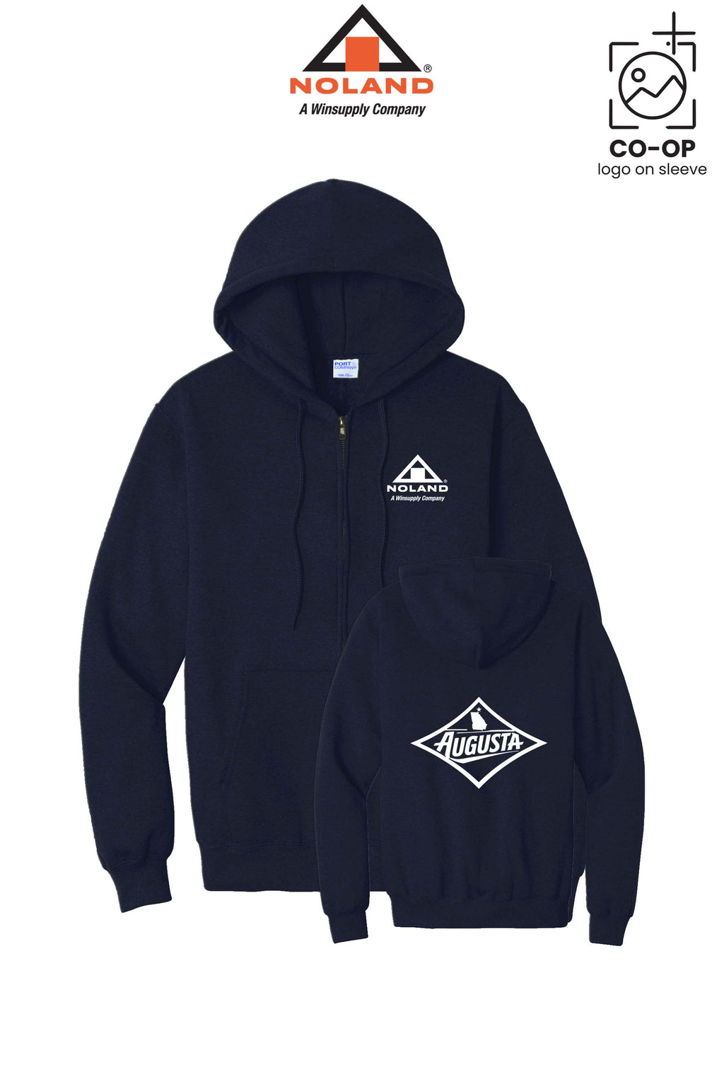 Port & Co™ Core Fleece Full-Zip Hooded Sweatshirt - Noland of Augusta GA