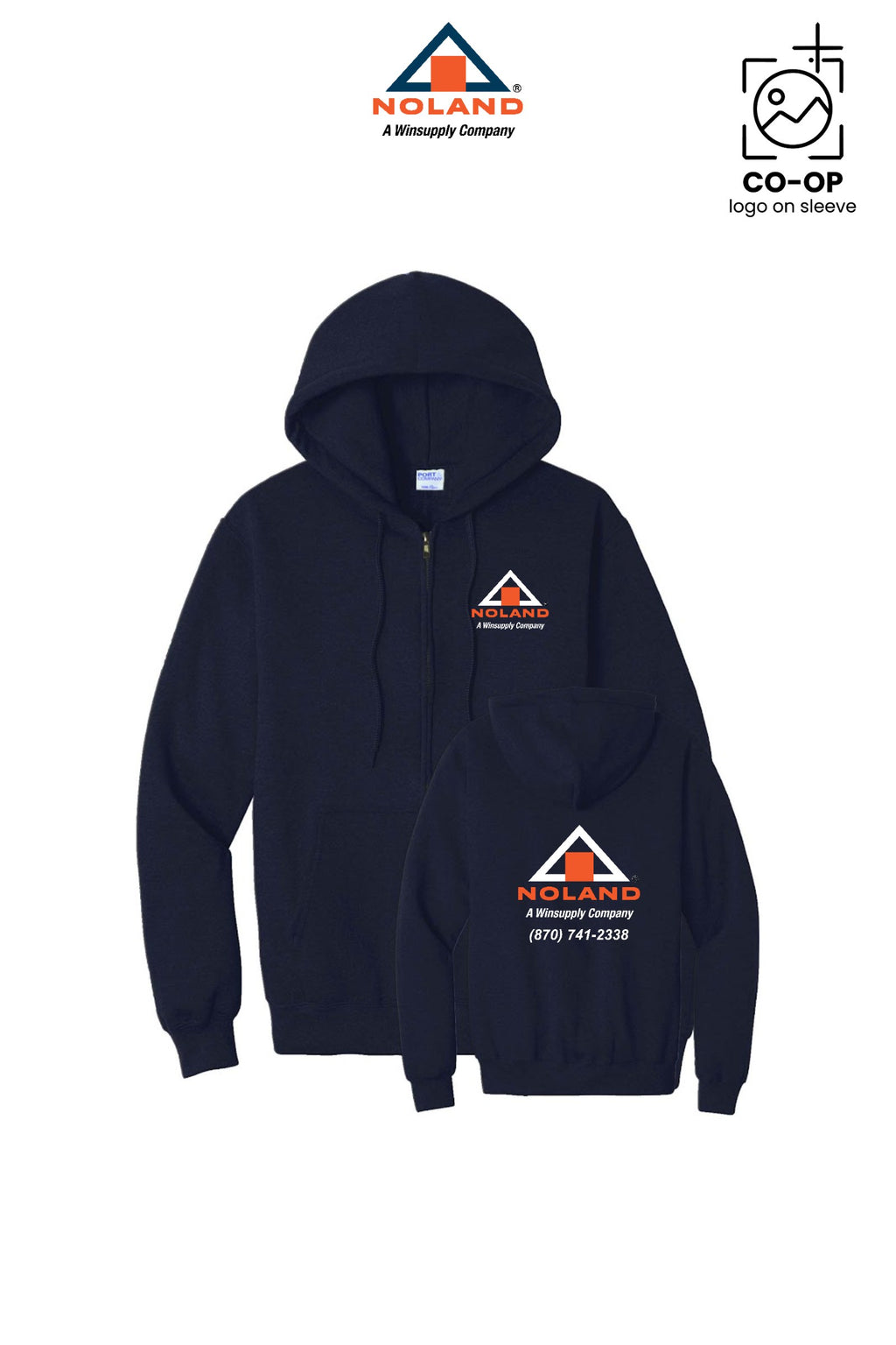Port & Co™ Core Fleece Full-Zip Hooded Sweatshirt - Harrison Noland