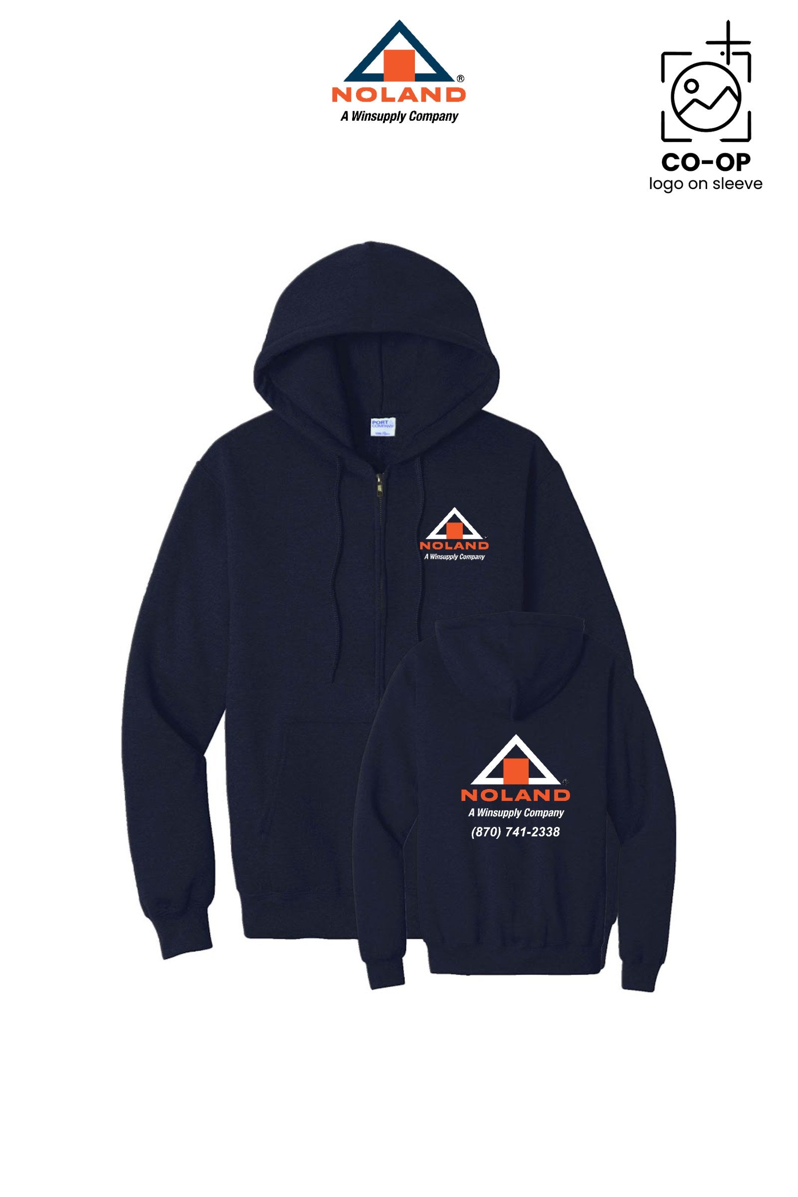 Port & Co™ Core Fleece Full-Zip Hooded Sweatshirt - Harrison Noland
