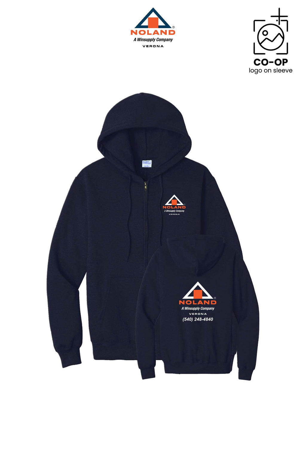 Port & Co™ Core Fleece Full-Zip Hooded Sweatshirt - Verona Noland