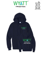 Port & Co™ Core Fleece Full-Zip Hooded Sweatshirt - Wyatt Irrigation of Santa Rosa