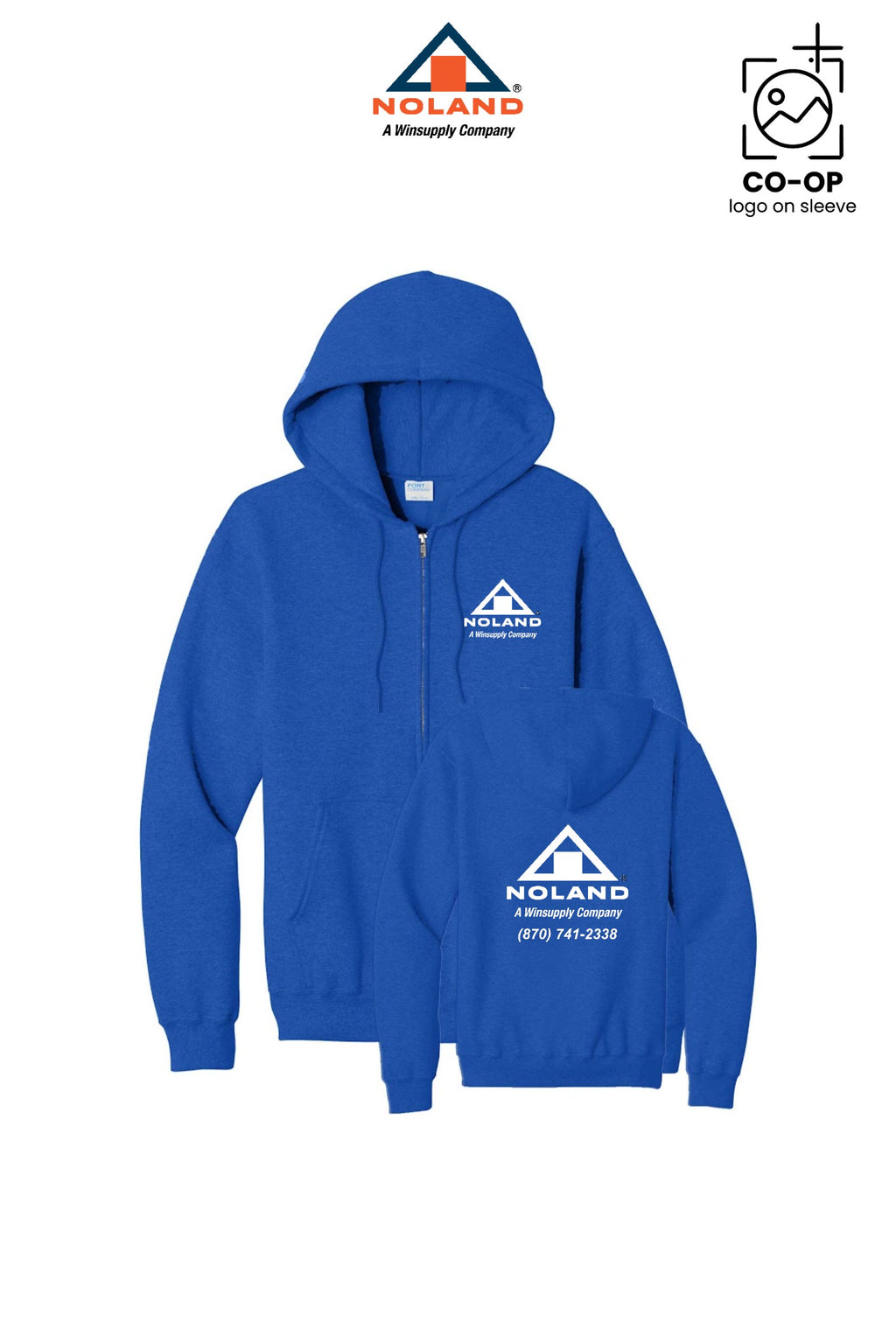 Port & Co™ Core Fleece Full-Zip Hooded Sweatshirt - Harrison Noland