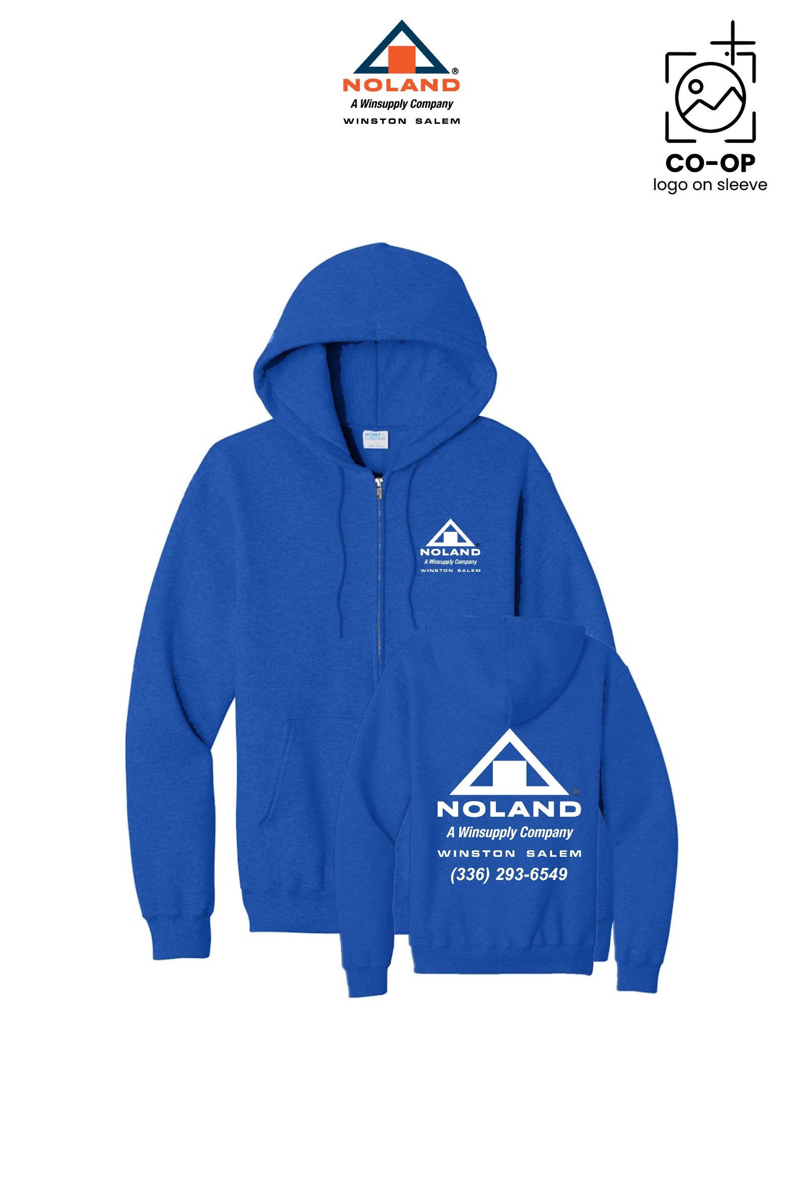 Port & Co™ Core Fleece Full-Zip Hooded Sweatshirt - Winston Salem Noland