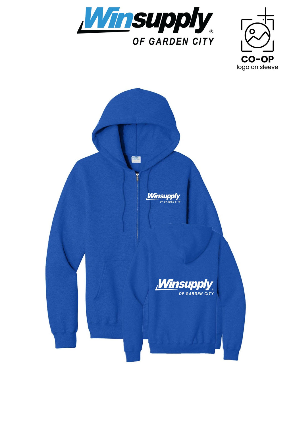 Port & Co™ Core Fleece Full-Zip Hooded Sweatshirt - Winsupply Garden City KS Co.