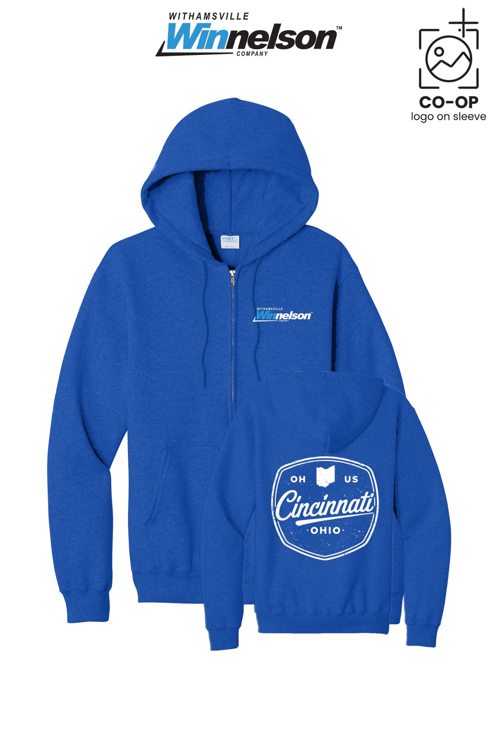 Port & Co™ Core Fleece Full-Zip Hooded Sweatshirt - Withamsville Winnelson