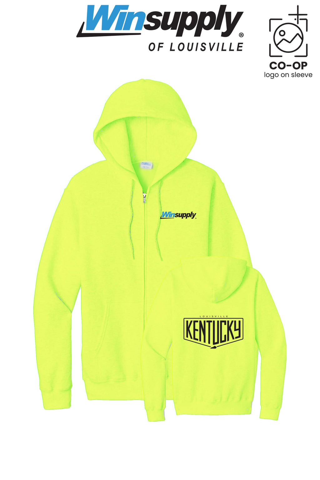 Port & Co™ Core Fleece Full-Zip Hooded Sweatshirt - Winsupply of Louisville KY