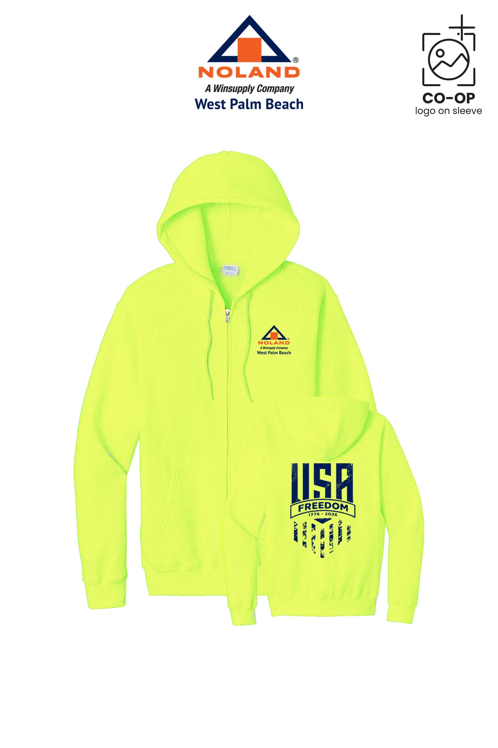 Port & Co™ Core Fleece Full-Zip Hooded Sweatshirt - Noland West Palm Beach