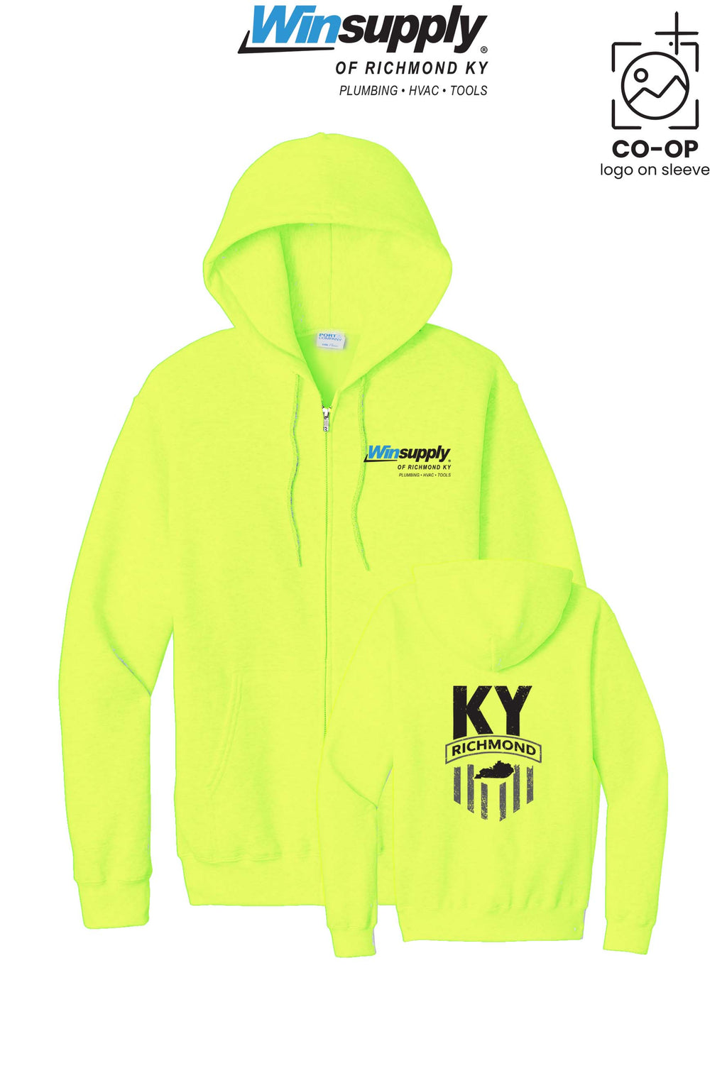 Port & Co™ Core Fleece Full-Zip Hooded Sweatshirt - Winsupply of Richmond KY