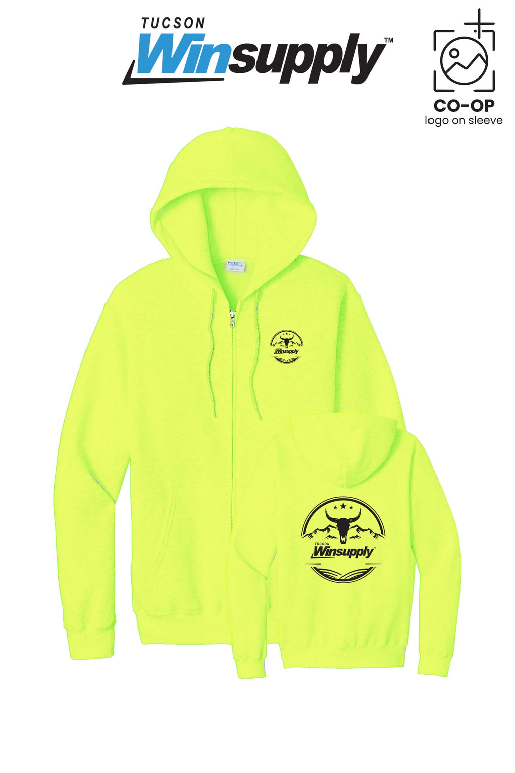 Port & Co™ Core Fleece Full-Zip Hooded Sweatshirt - Winsupply Tucson AZ