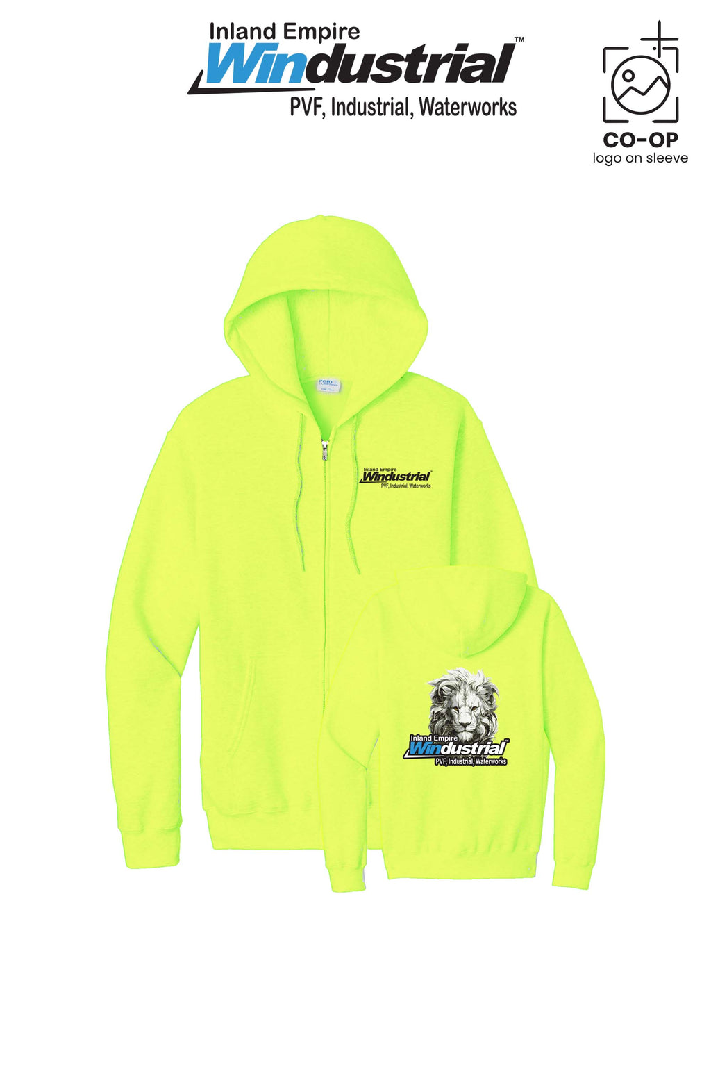 Port & Co™ Core Fleece Full-Zip Hooded Sweatshirt - Inland Empire Windustrial