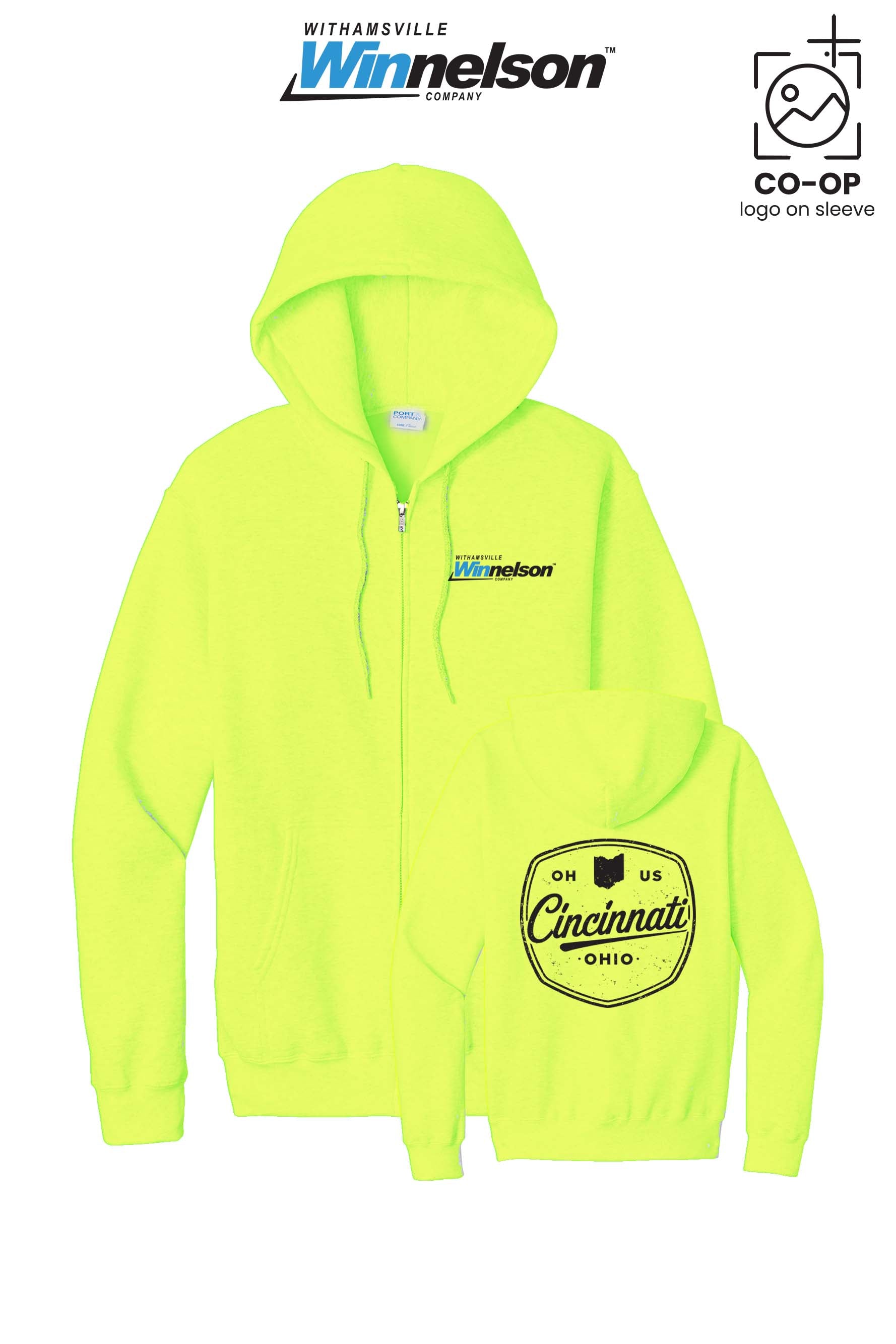 Port & Co™ Core Fleece Full-Zip Hooded Sweatshirt - Withamsville Winnelson