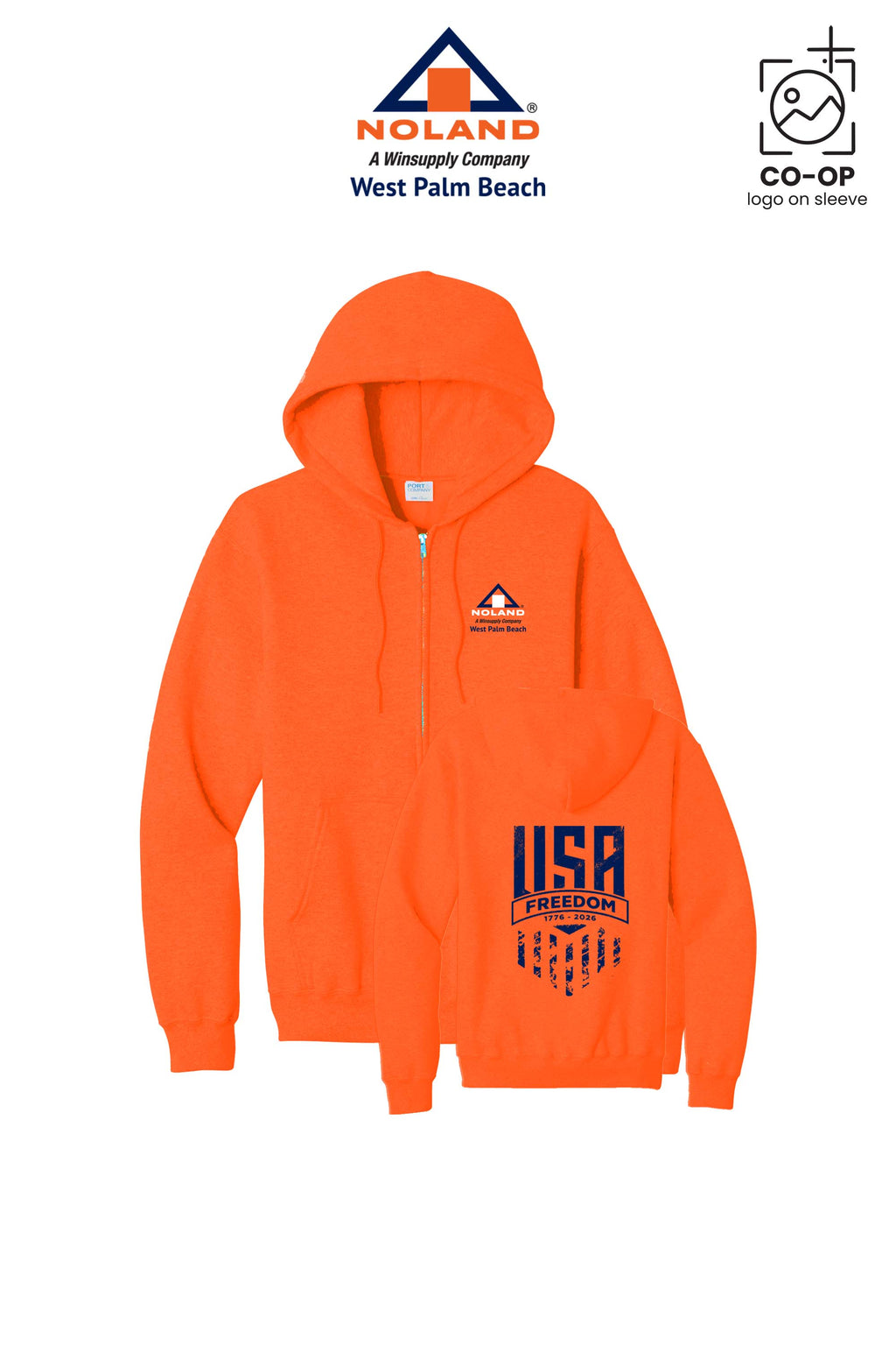 Port & Co™ Core Fleece Full-Zip Hooded Sweatshirt - Noland West Palm Beach
