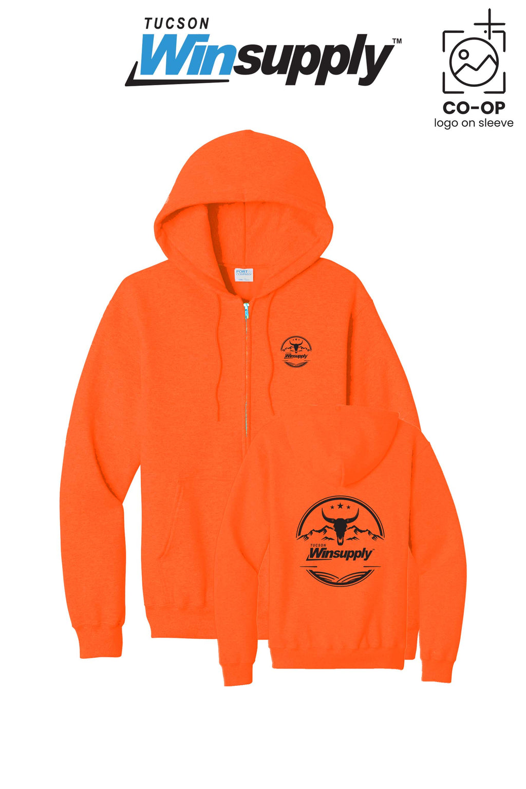 Port & Co™ Core Fleece Full-Zip Hooded Sweatshirt - Winsupply Tucson AZ