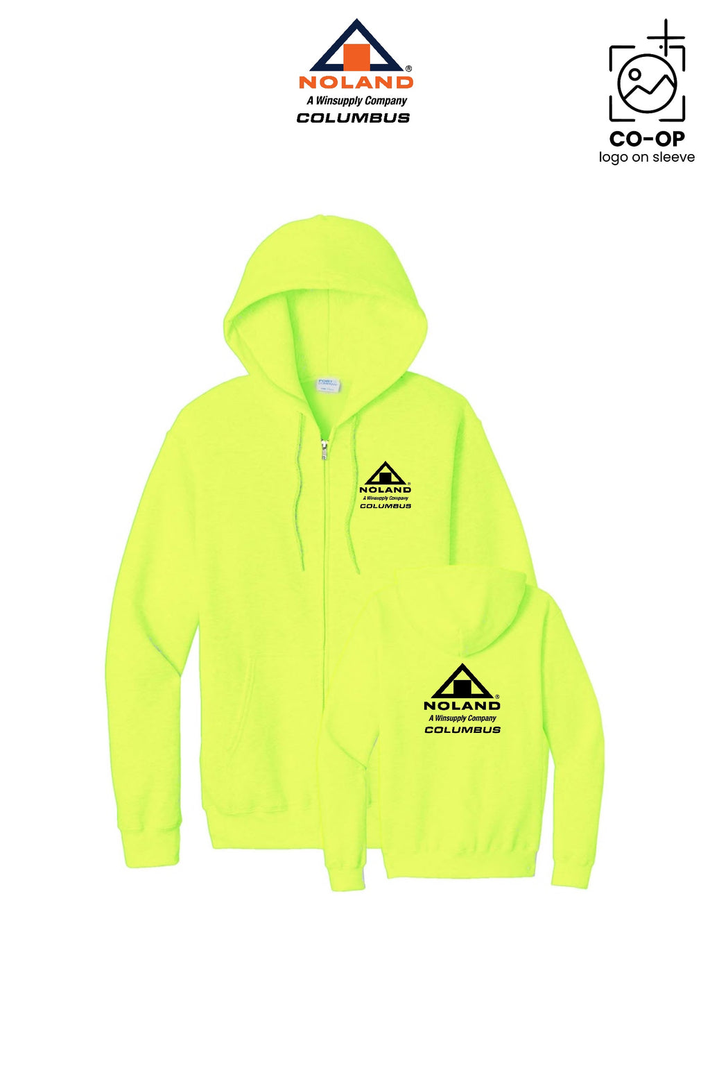 Port & Co™ Core Fleece Full-Zip Hooded Sweatshirt - Columbus Noland