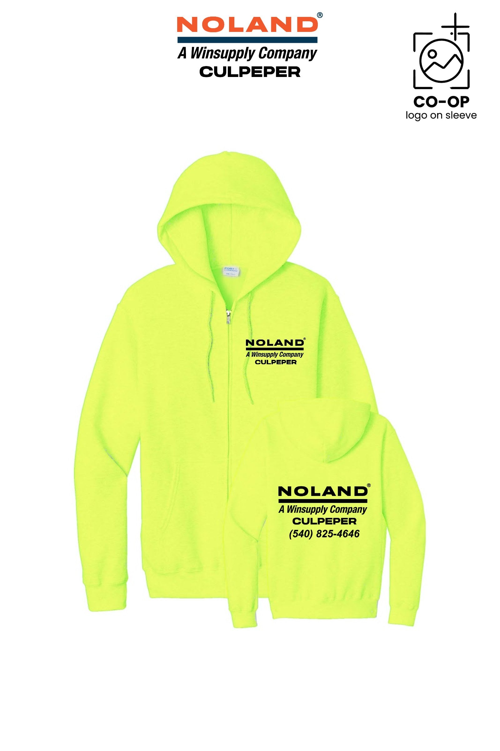 Port & Co™ Core Fleece Full-Zip Hooded Sweatshirt - Culpeper Noland