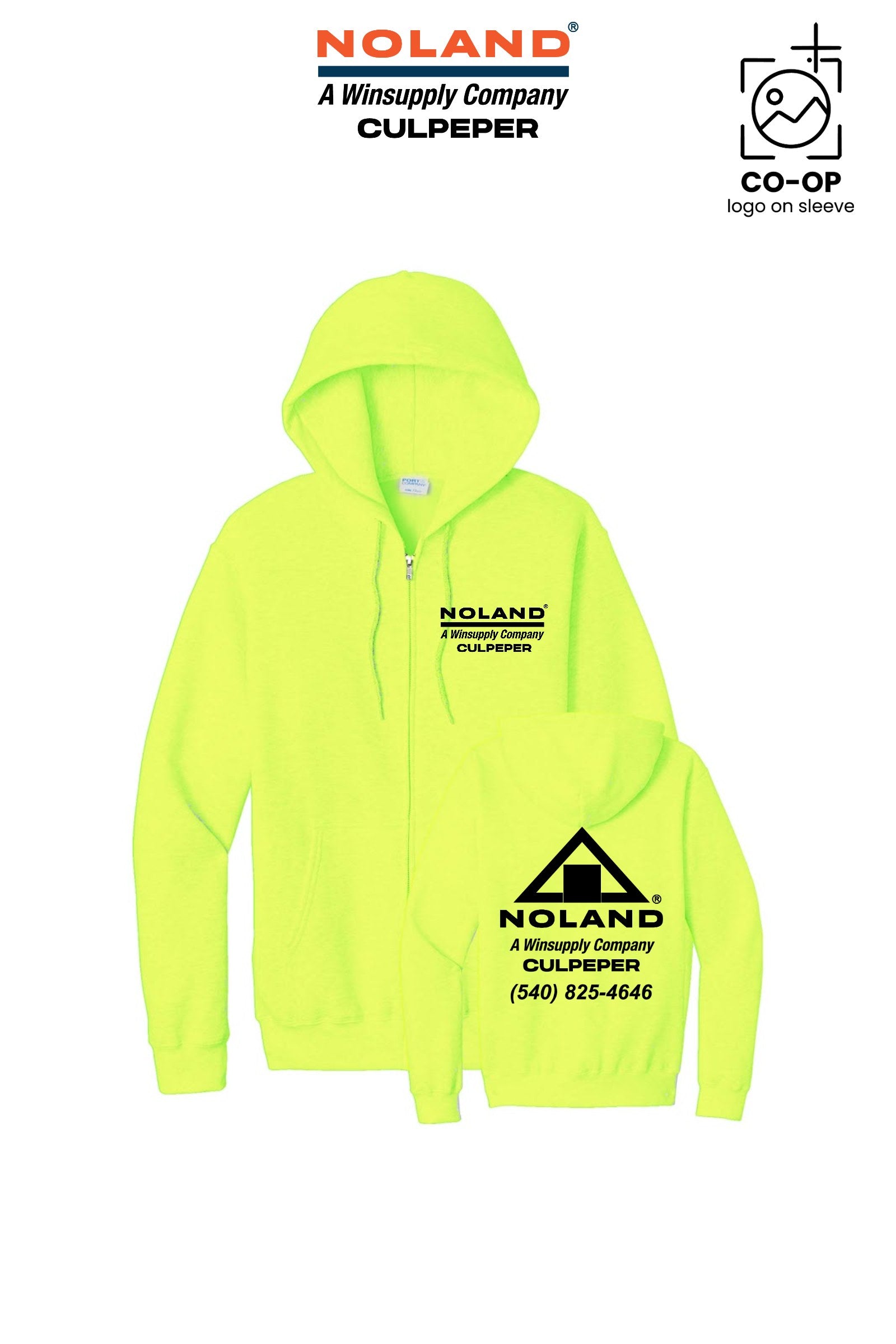 Port & Co™ Core Fleece Full-Zip Hooded Sweatshirt - Culpeper Noland