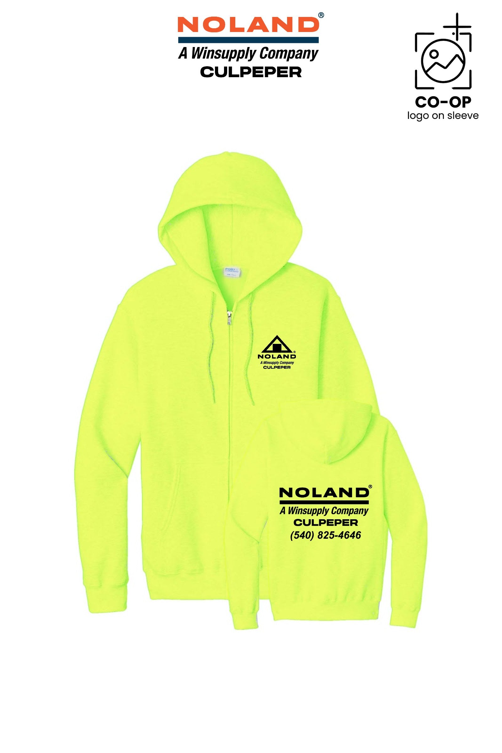Port & Co™ Core Fleece Full-Zip Hooded Sweatshirt - Culpeper Noland