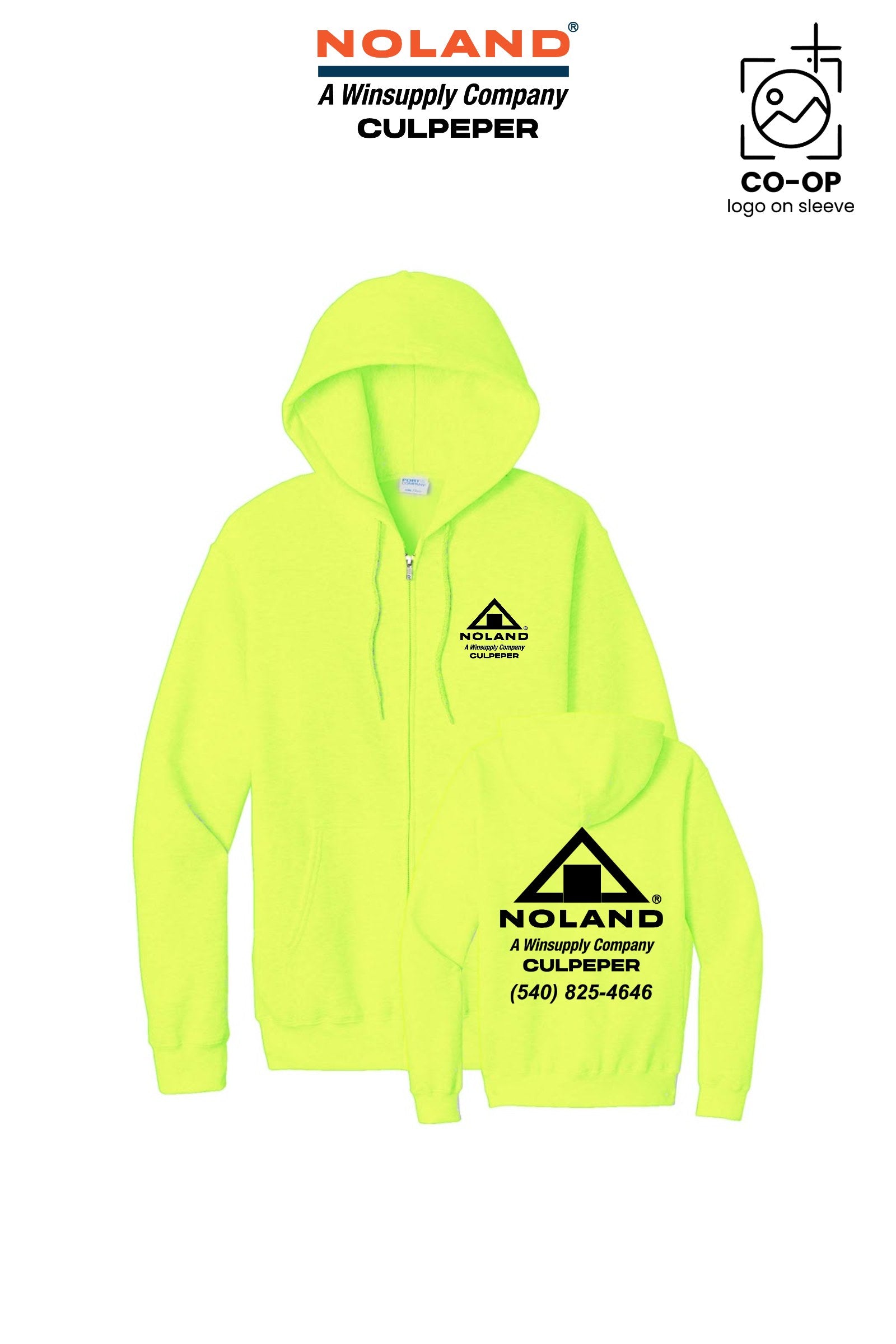 Port & Co™ Core Fleece Full-Zip Hooded Sweatshirt - Culpeper Noland