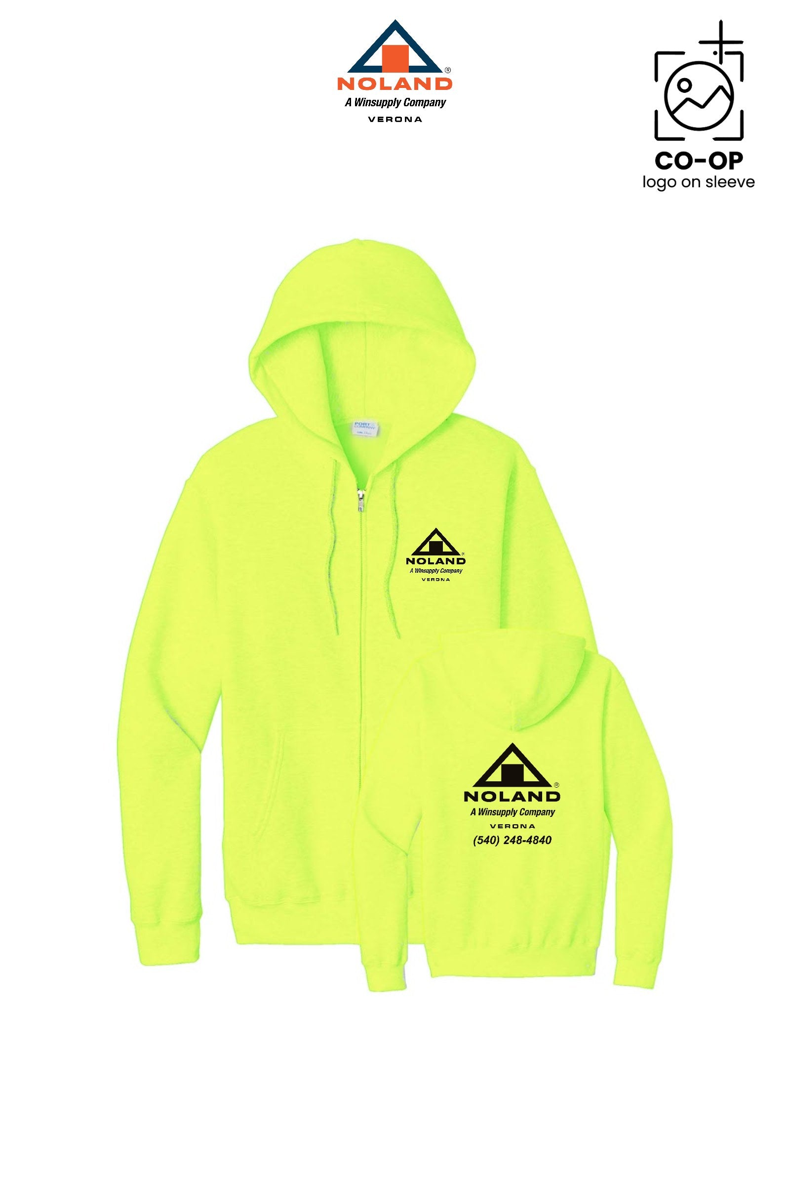 Port & Co™ Core Fleece Full-Zip Hooded Sweatshirt - Verona Noland