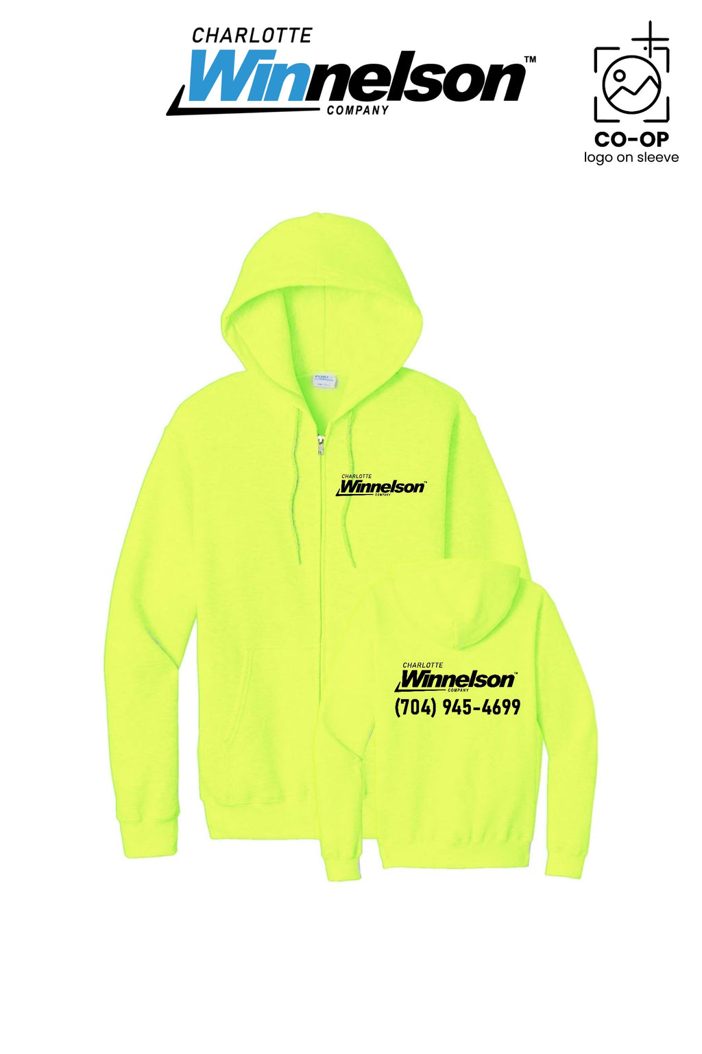 Port & Co™ Core Fleece Full-Zip Hooded Sweatshirt - Charlotte Winnelson