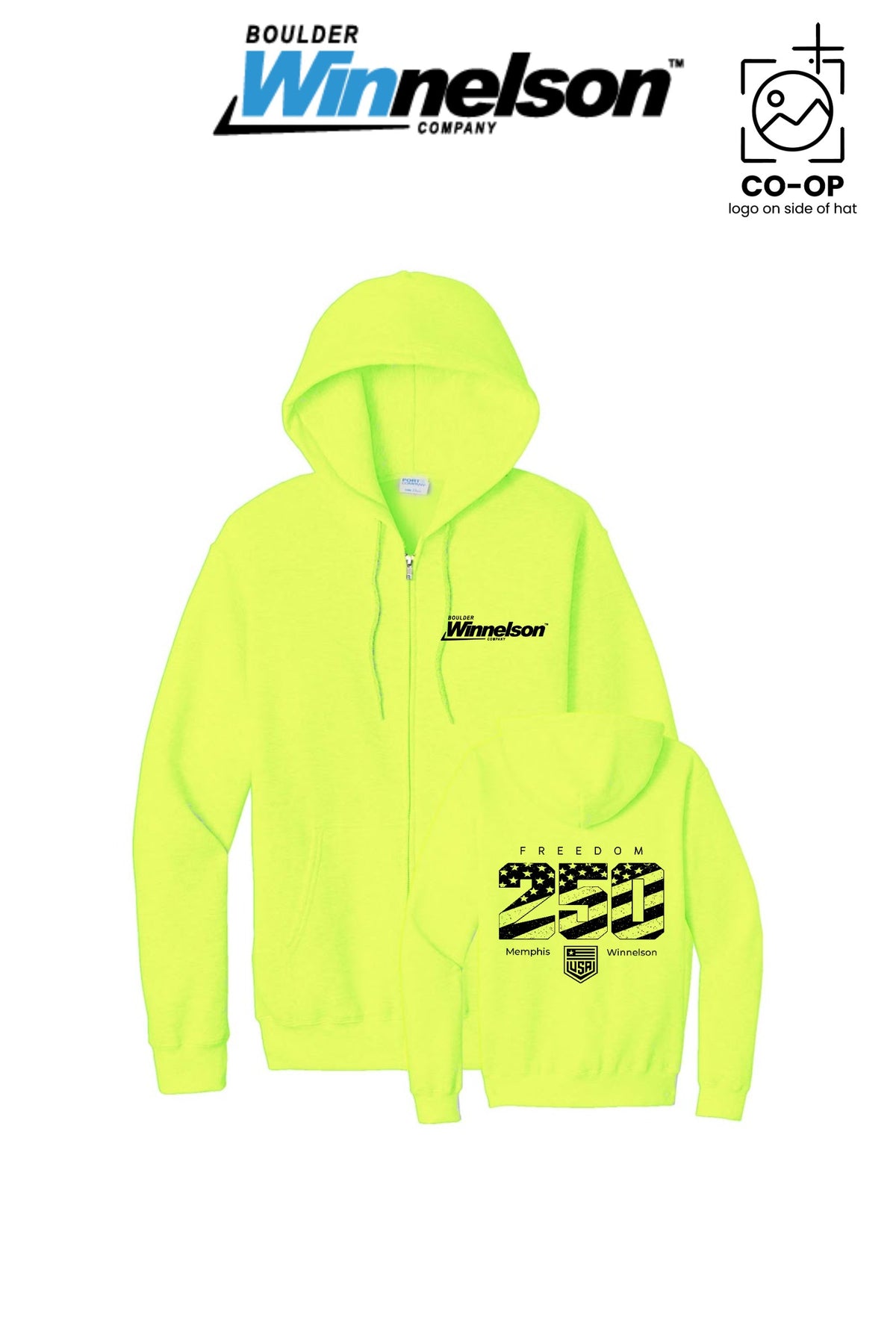 Port & Co™ Core Fleece Full-Zip Hooded Sweatshirt - Memphis Winnelson