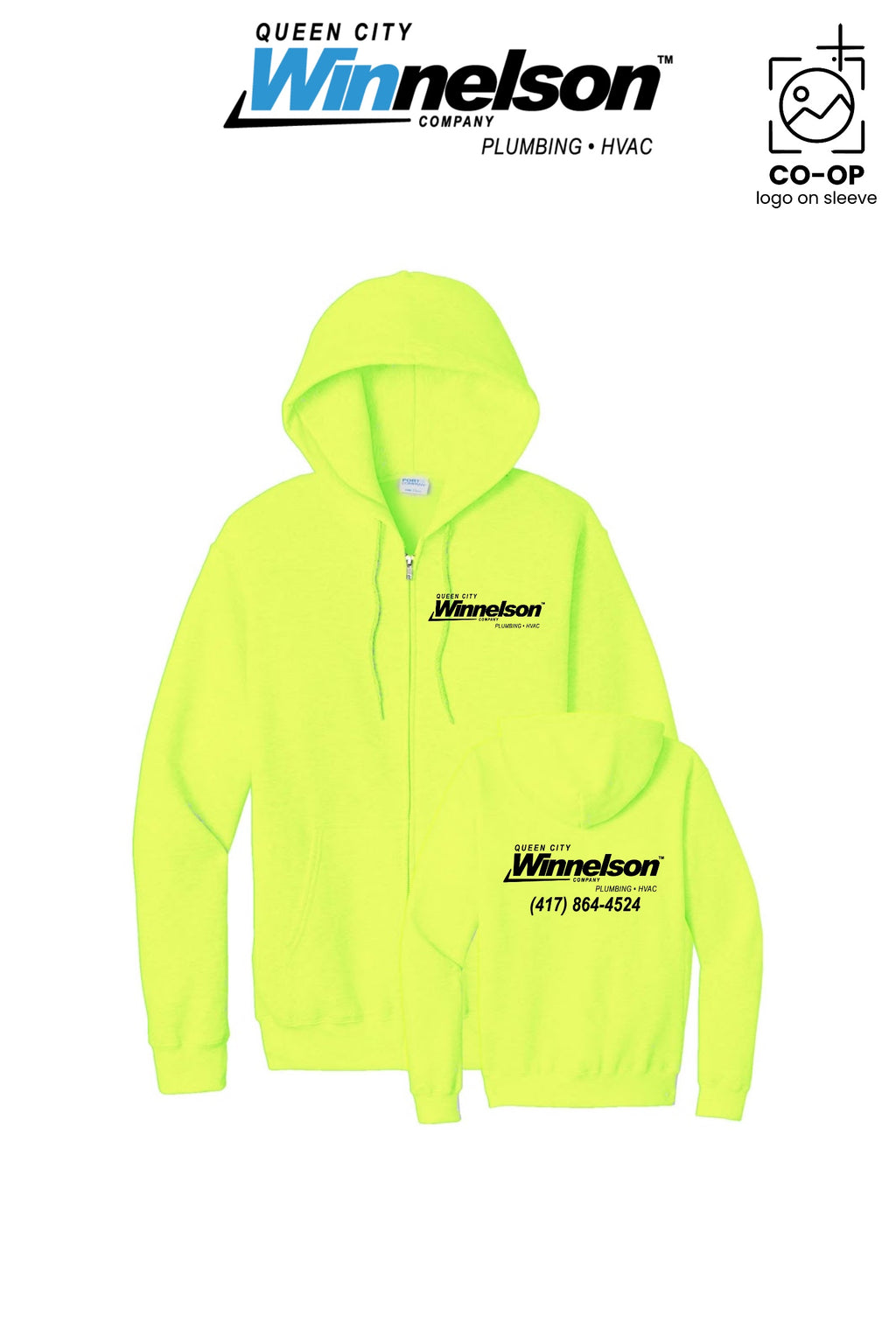Port & Co™ Core Fleece Full-Zip Hooded Sweatshirt - Queen City Winnelson