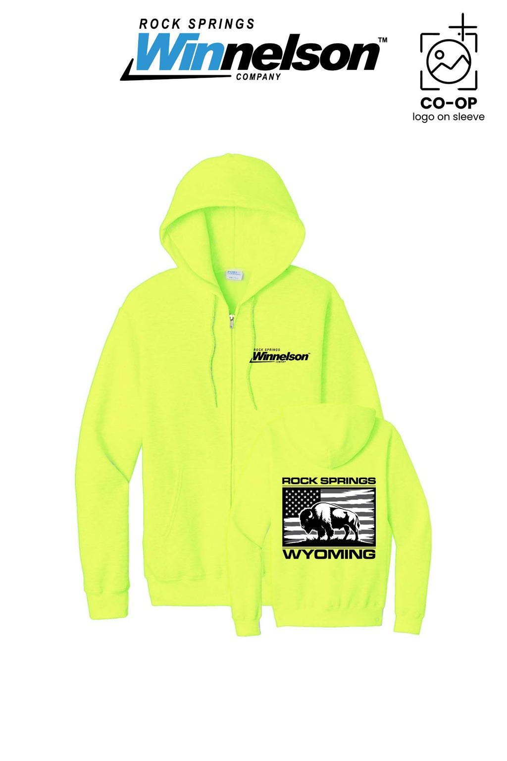 Port & Co™ Core Fleece Full-Zip Hooded Sweatshirt - Rock Springs Winnelson