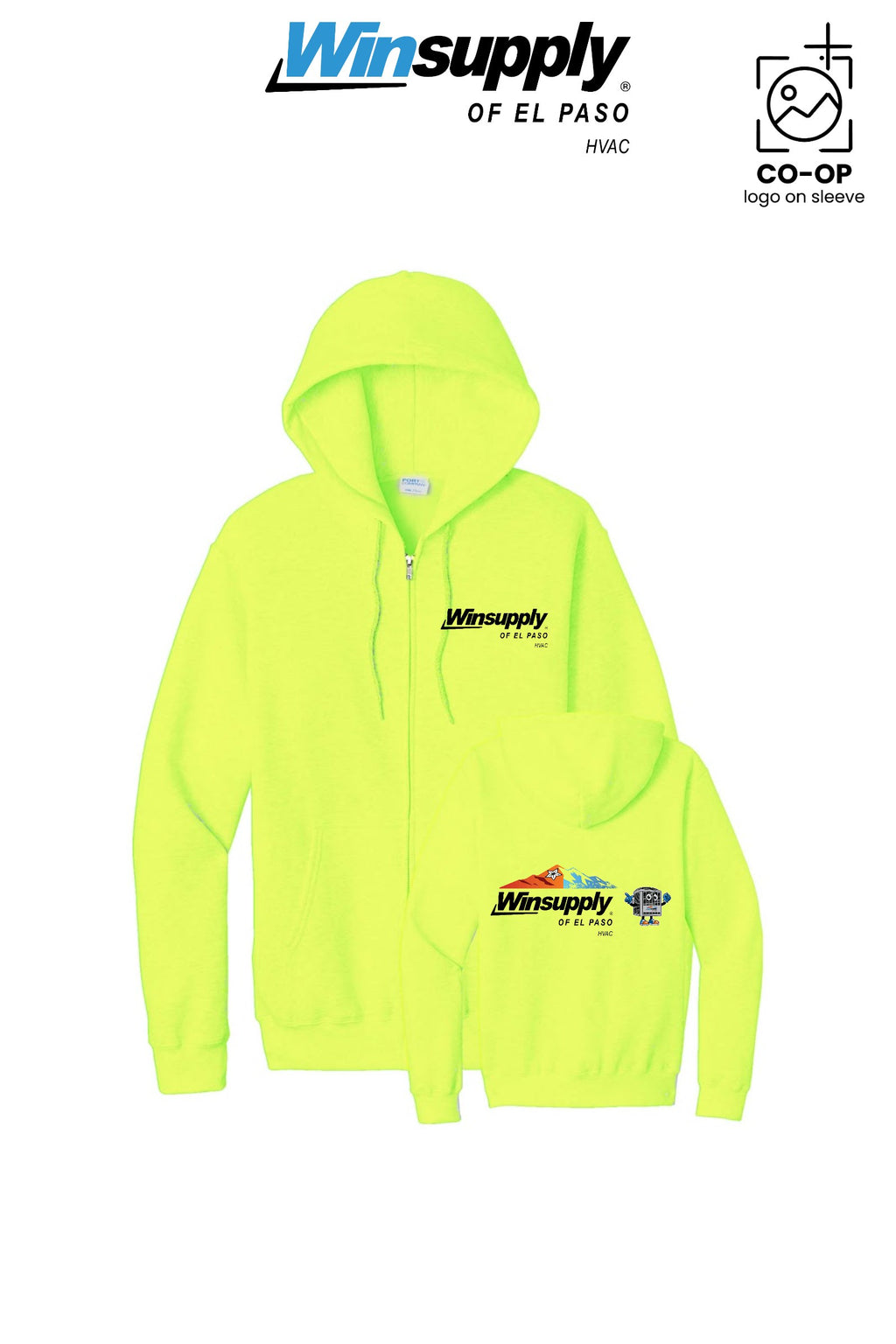 Port & Co™ Core Fleece Full-Zip Hooded Sweatshirt - Winsupply of El Paso