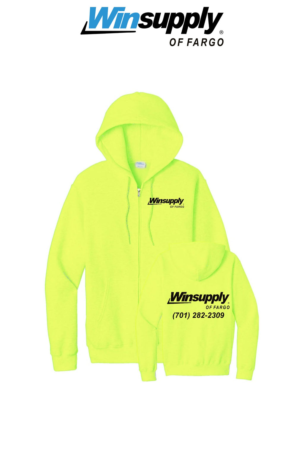 Port & Co™ Core Fleece Full-Zip Hooded Sweatshirt - Winsupply of Fargo