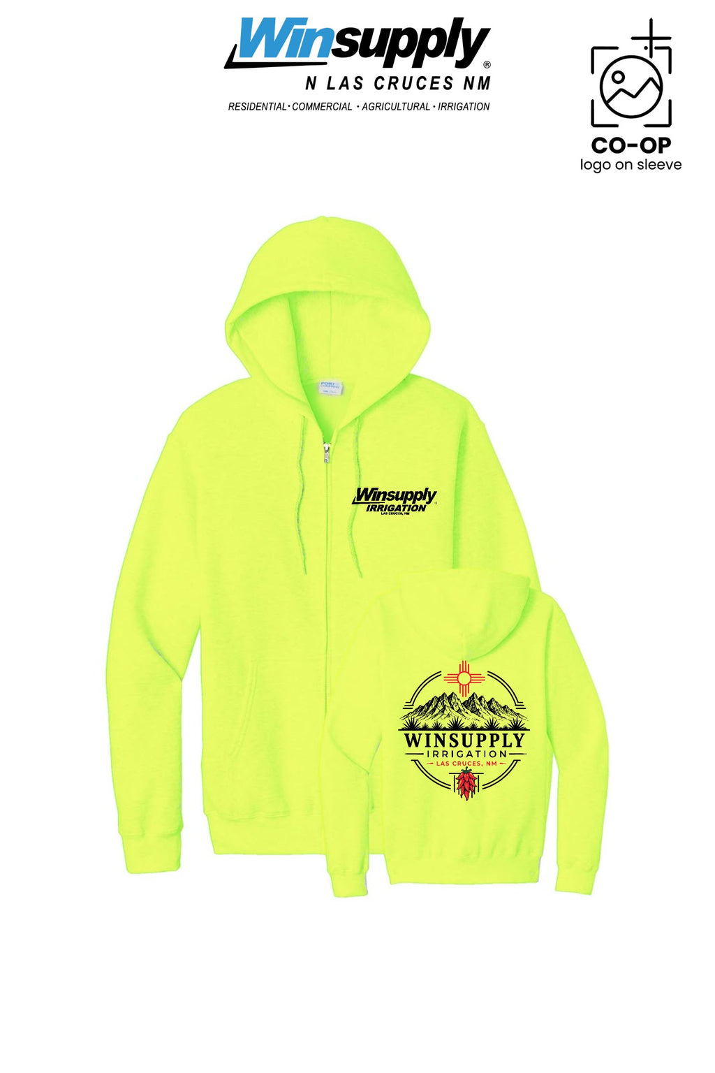 Port & Co™ Core Fleece Full-Zip Hooded Sweatshirt - Winsupply N Las Cruces NM