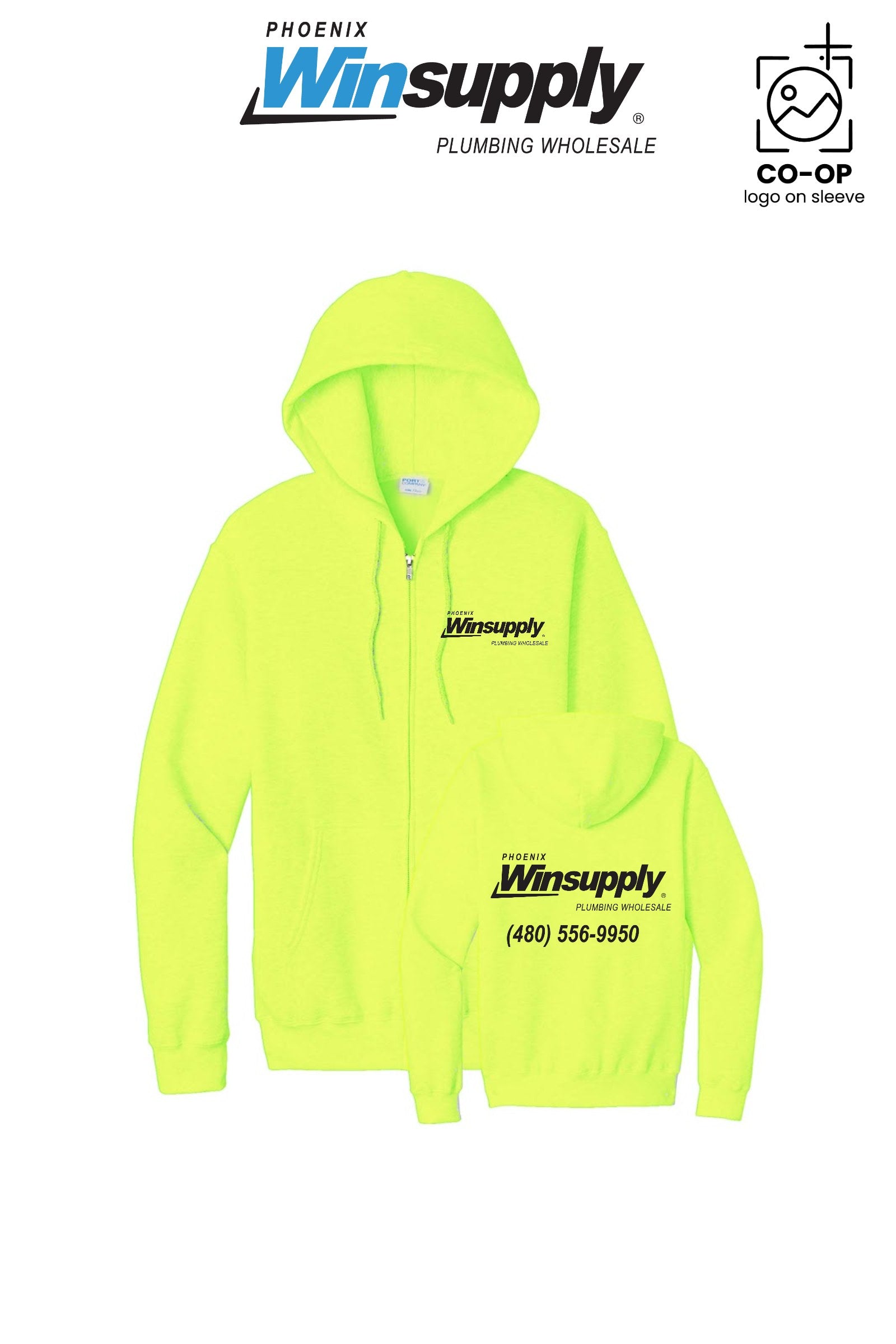 Port & Co™ Core Fleece Full-Zip Hooded Sweatshirt - Phoenix Winsupply