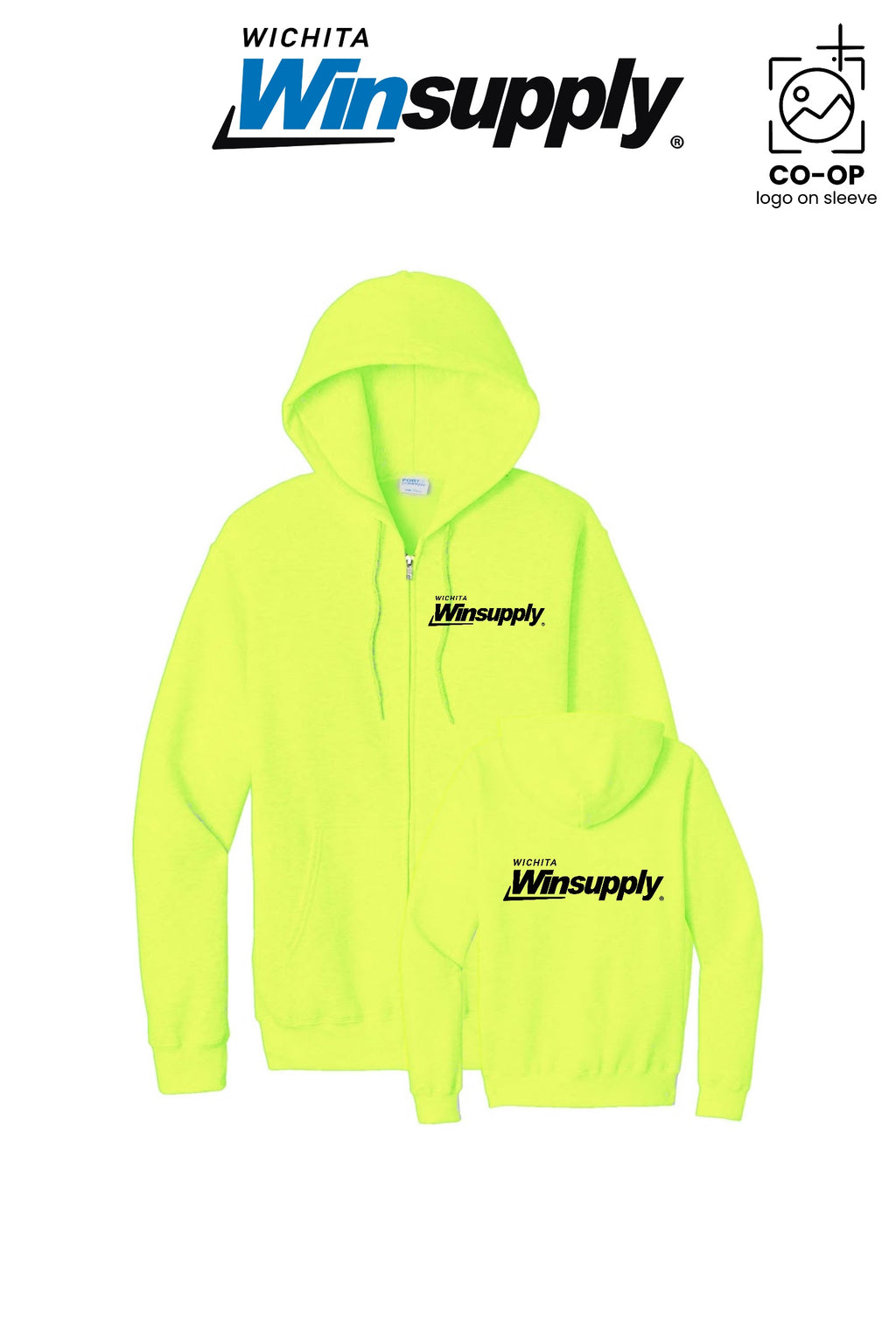 Port & Co™ Core Fleece Full-Zip Hooded Sweatshirt - Wichita Winsupply