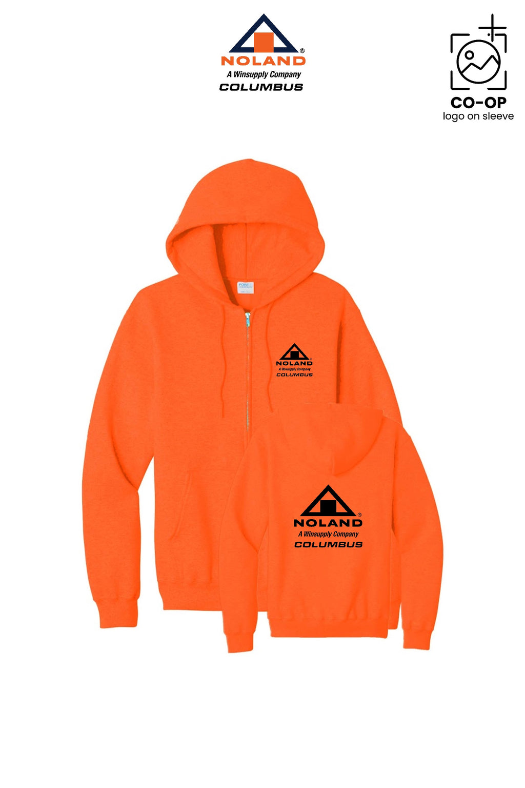 Port & Co™ Core Fleece Full-Zip Hooded Sweatshirt - Columbus Noland