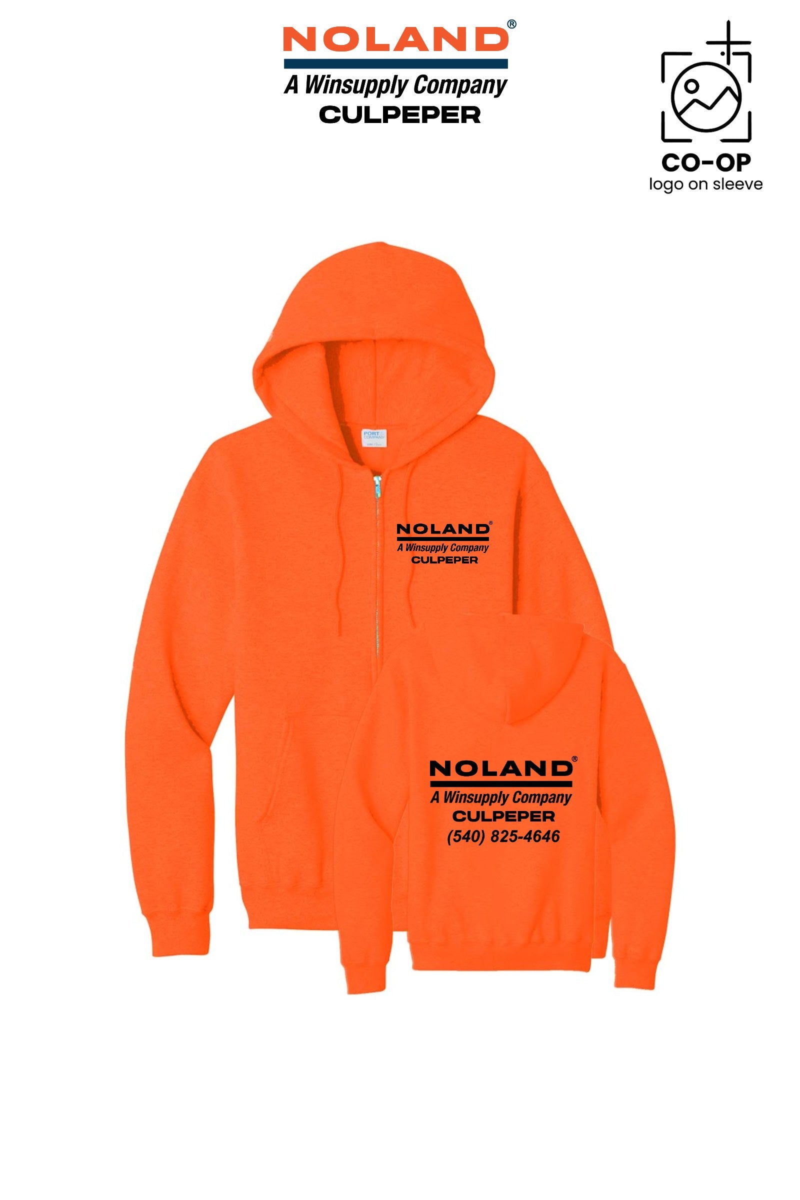 Port & Co™ Core Fleece Full-Zip Hooded Sweatshirt - Culpeper Noland