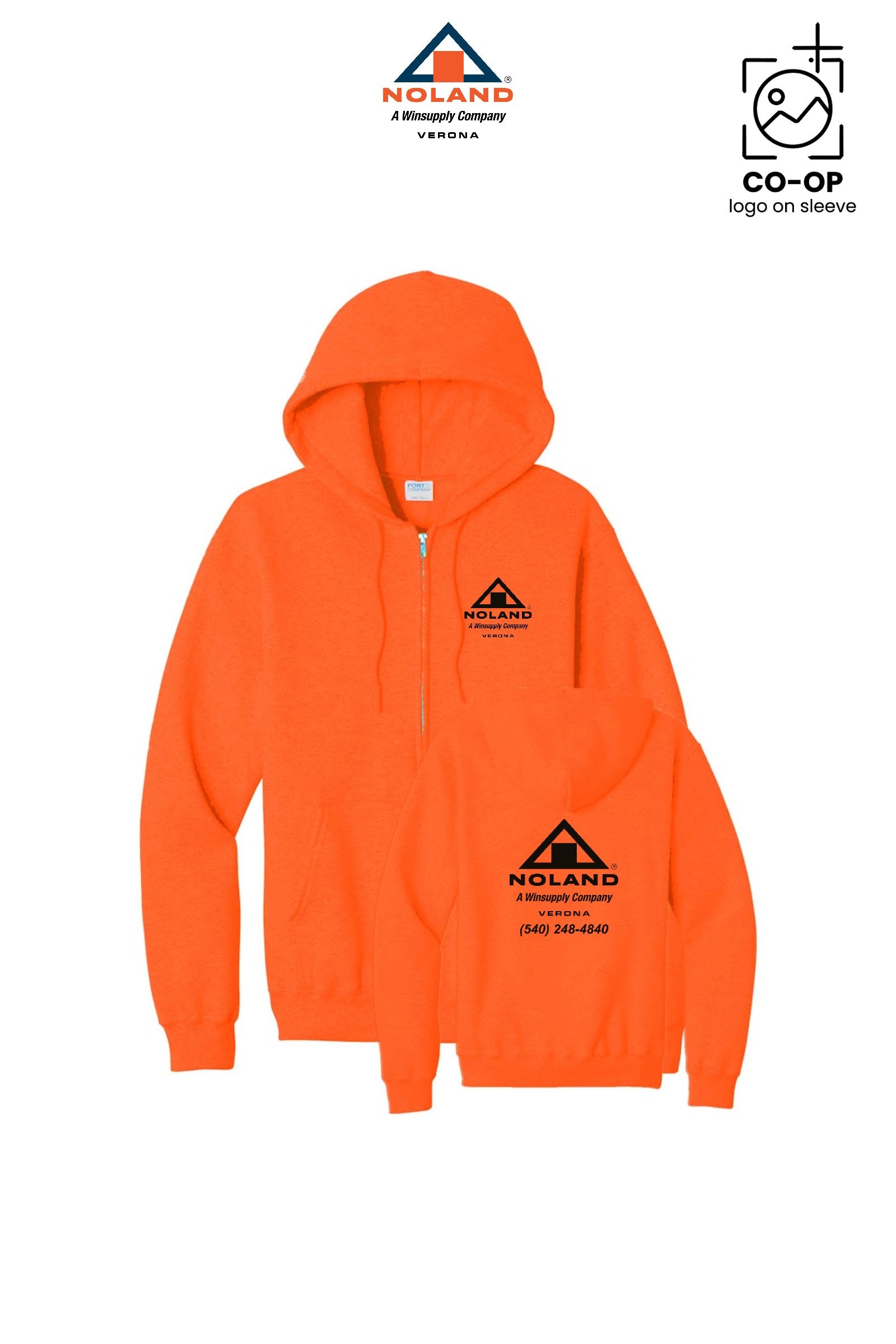 Port & Co™ Core Fleece Full-Zip Hooded Sweatshirt - Verona Noland