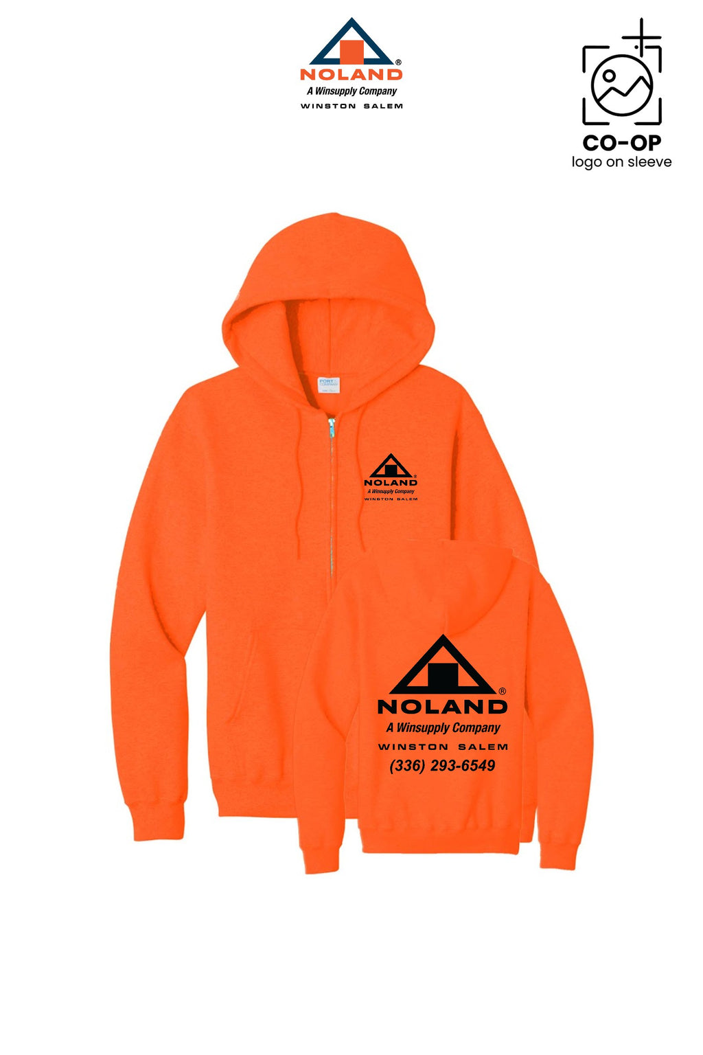 Port & Co™ Core Fleece Full-Zip Hooded Sweatshirt - Winston Salem Noland