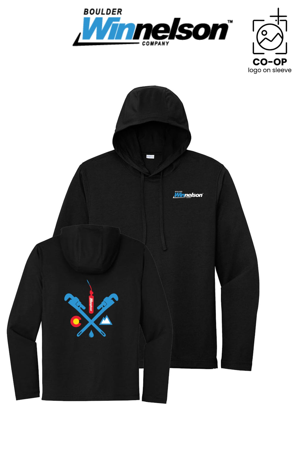 Sport-Tek® PosiCharge® Tri-Blend Wicking Long Sleeve Hoodie - Boulder Winnelson