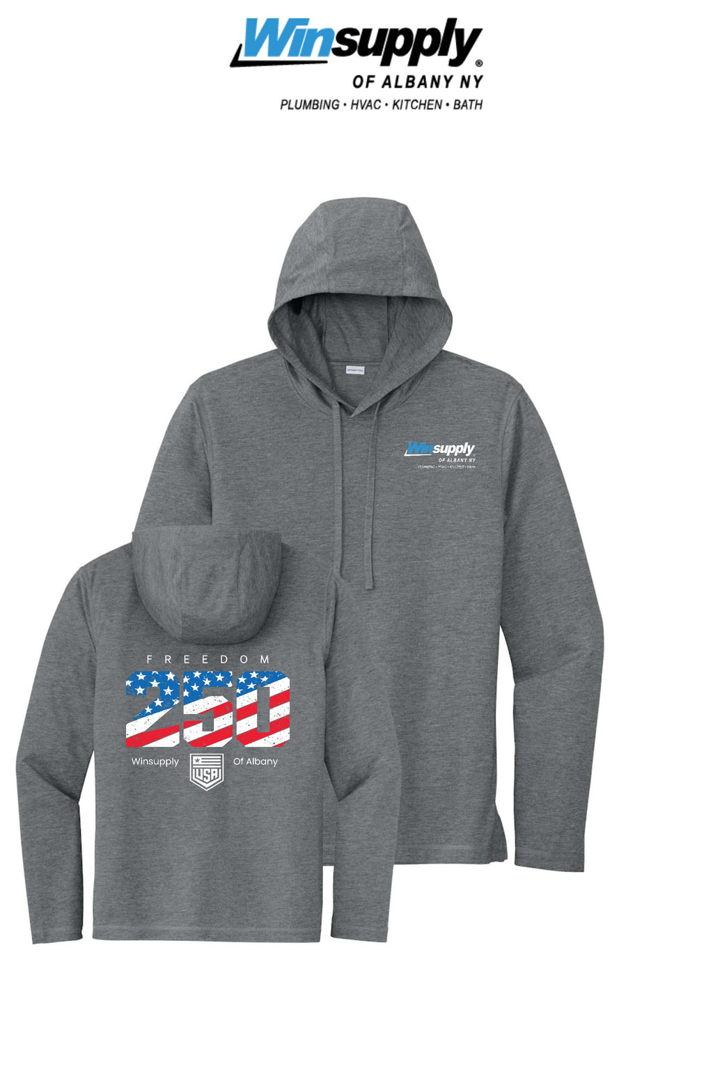 Sport-Tek® PosiCharge® Tri-Blend Wicking Long Sleeve Hoodie - Winsupply Albany NY