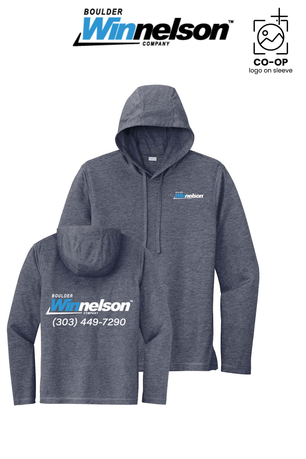 Sport-Tek® PosiCharge® Tri-Blend Wicking Long Sleeve Hoodie - Boulder Winnelson