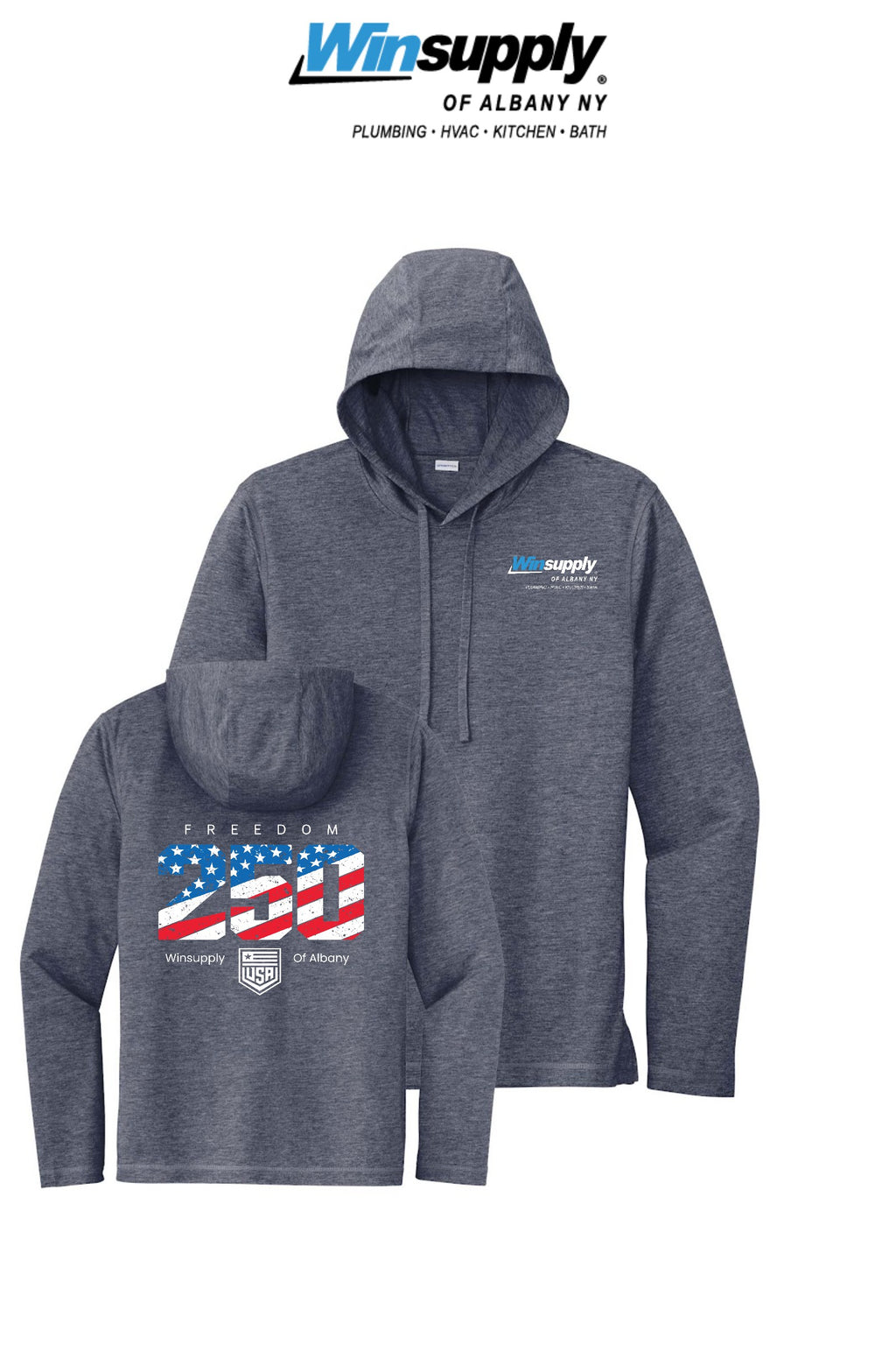 Sport-Tek® PosiCharge® Tri-Blend Wicking Long Sleeve Hoodie - Winsupply Albany NY