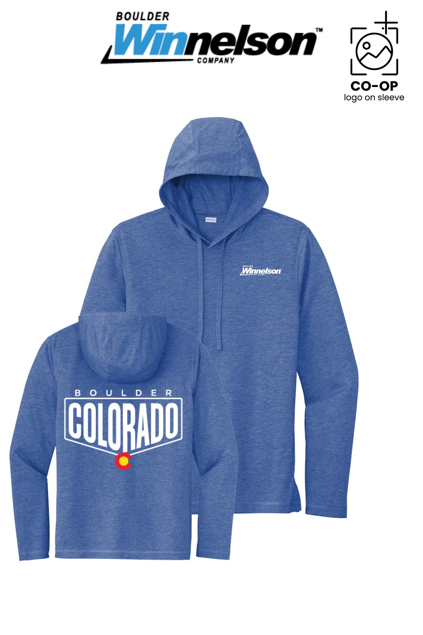 Sport-Tek® PosiCharge® Tri-Blend Wicking Long Sleeve Hoodie - Boulder Winnelson