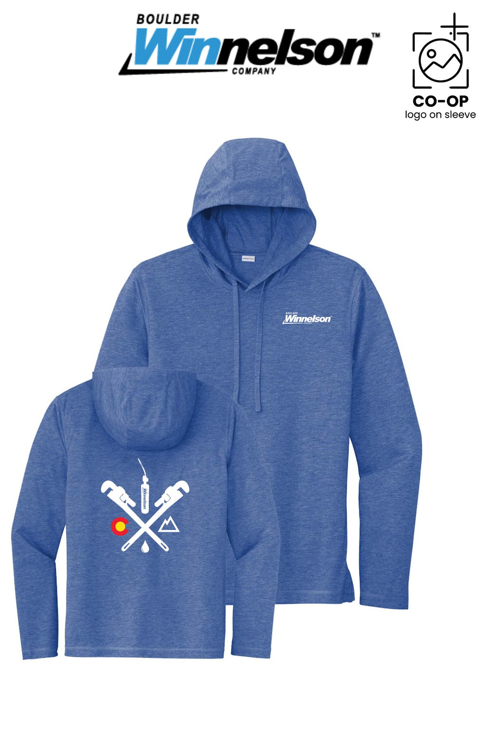 Sport-Tek® PosiCharge® Tri-Blend Wicking Long Sleeve Hoodie - Boulder Winnelson