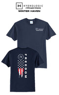 America 250 Port & Co Core Blend Tee - Freedom Tattered Banner - Winsupply Winter Haven FL Co.